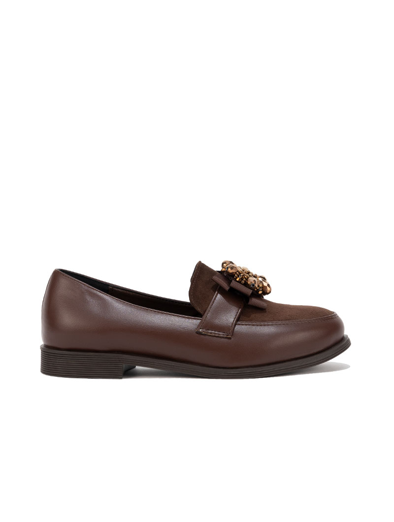 Derbies avec boucle ornée de cristaux